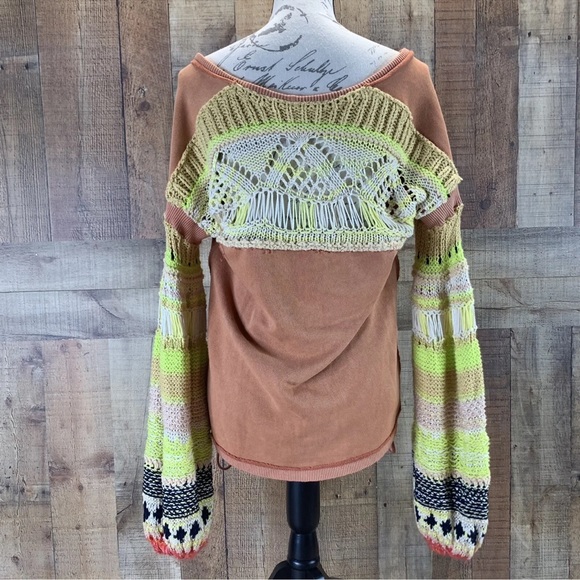 Free People Reminiscent Sweater In Terracotta Pullover Knit Crochet Boho
Size S - Picture 9 of 14